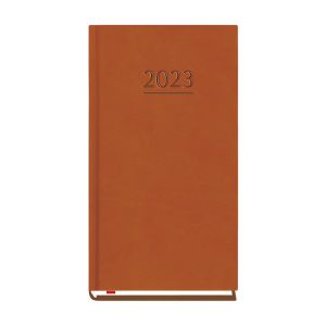 2024 Kalendarz MiP Kieszonkowy Brązowy ciemny